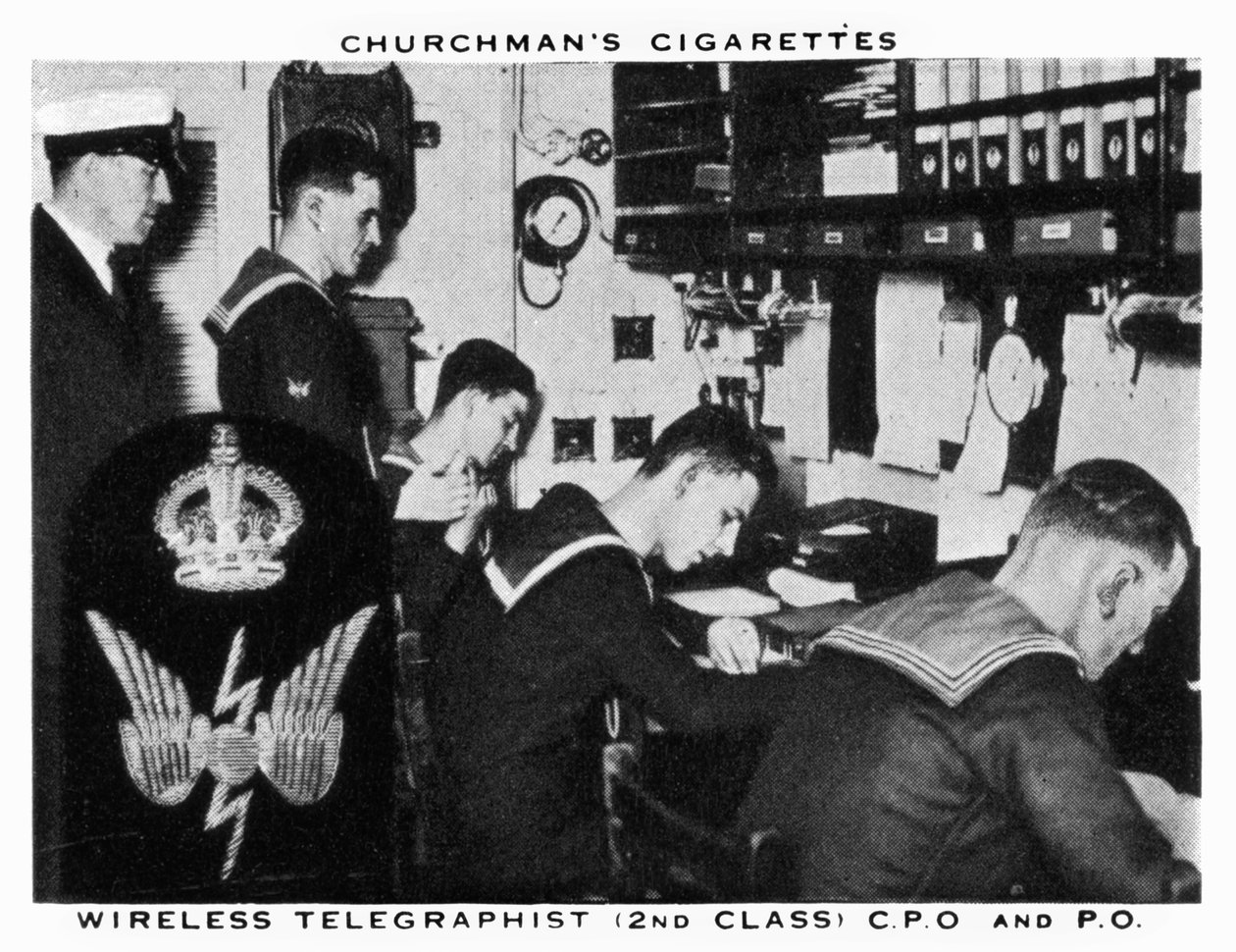 Trådløs telegrafist, 2. klasse, C.P.O og P.O, 1937. af WA and AC Churchman