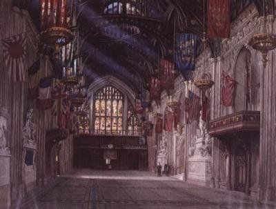 Det indre af Guildhall af W.D. Radcliffe Beresford