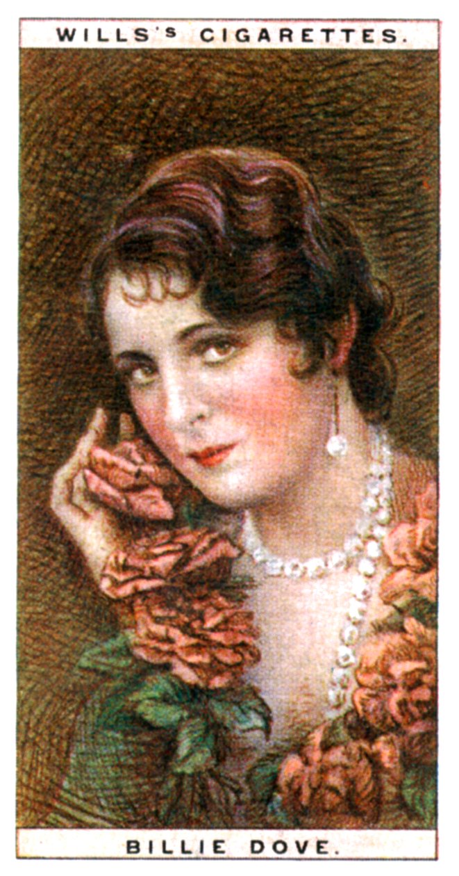 Billie Dove 1903-1997, amerikansk skuespillerinde, 1928. af WD and HO Wills