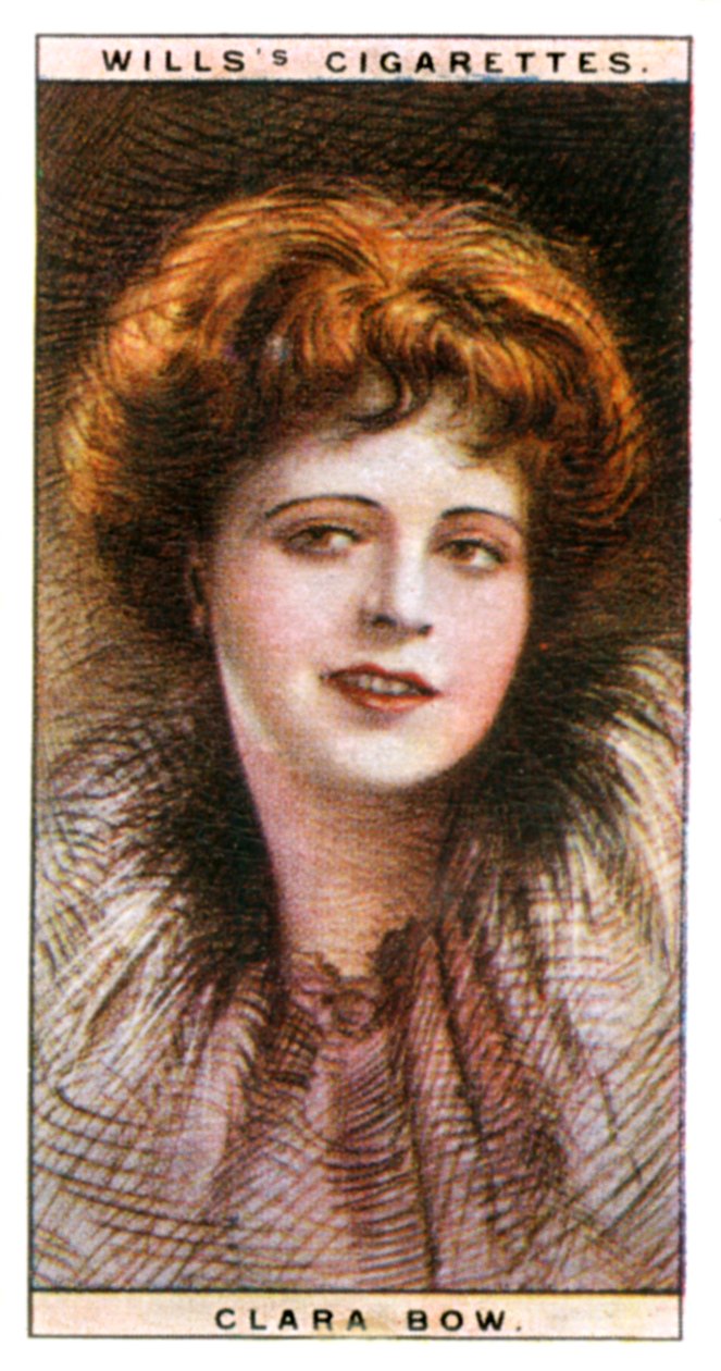 Clara Bow 1905-1965, amerikansk skuespillerinde og sexsymbol, 1928. af WD and HO Wills