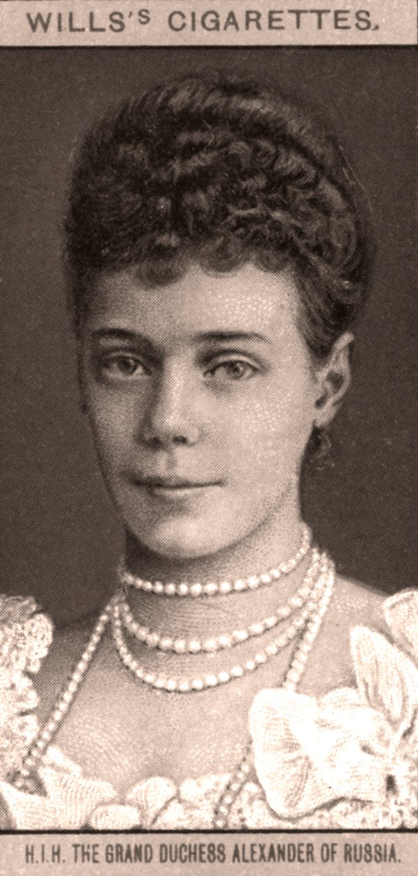 H.I.H Storhertuginde Alexander af Rusland, 1908. af WD and HO Wills