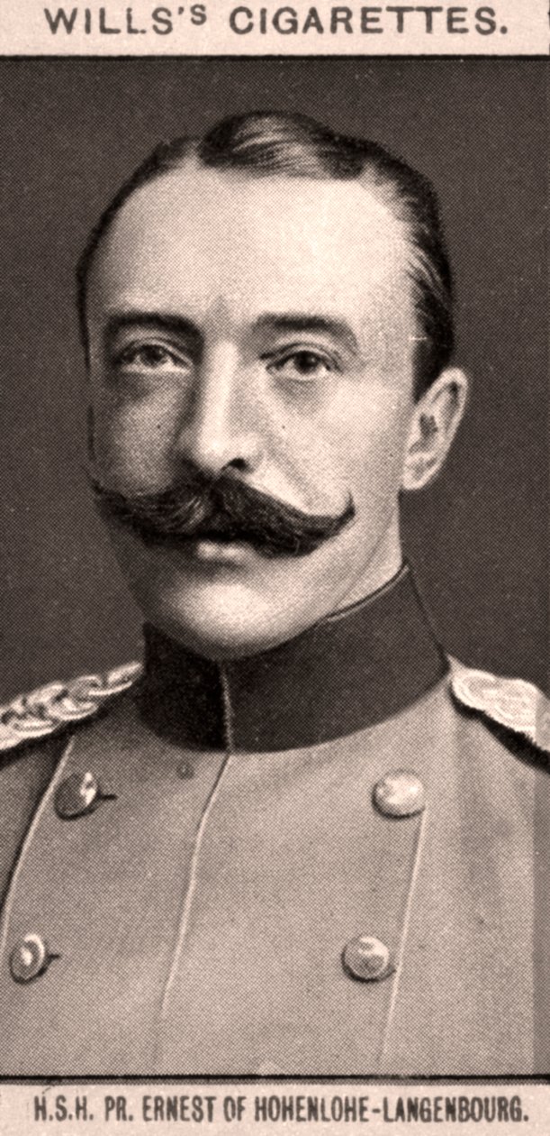 H.S.H, PR. Ernest af Hohenlohe-Langenbourg, 1908. af WD and HO Wills