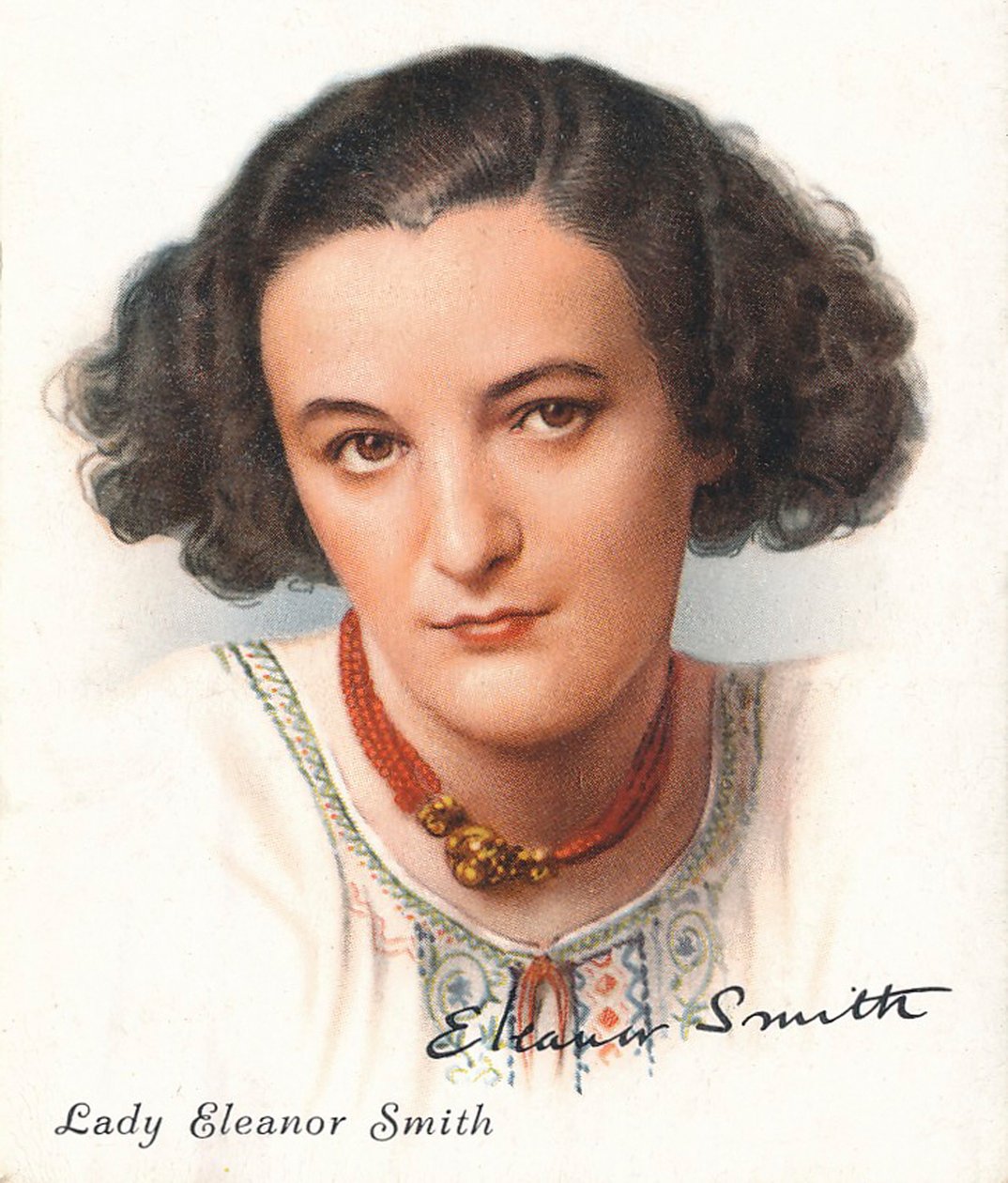 Lady Eleanor Smith, 1937. Kunstnere: Ukendt, WD & HO Wills. af WD and HO Wills