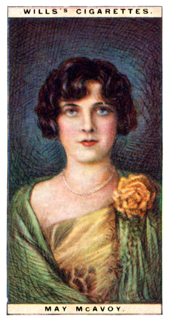 May McAvoy 1899-1984, amerikansk skuespillerinde, 1928. af WD and HO Wills