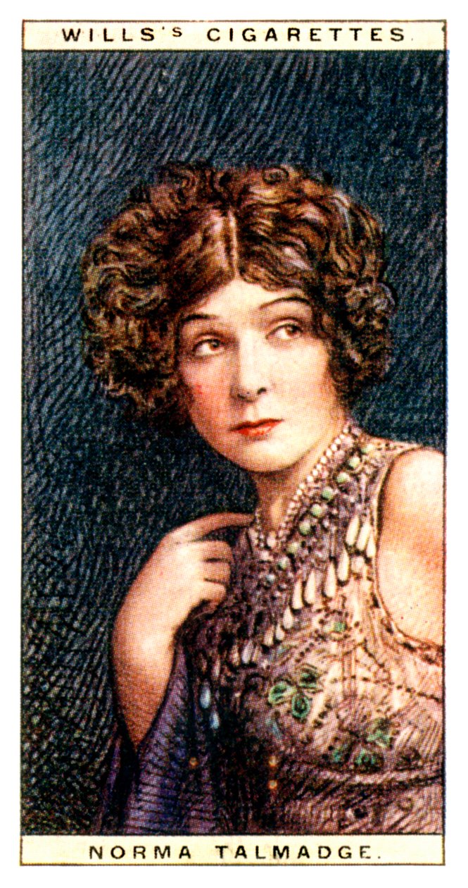 Norma Talmadge 1893-1957, amerikansk skuespillerinde, 1928. af WD and HO Wills
