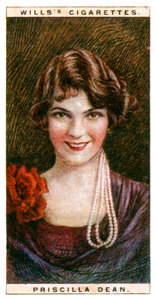 Priscilla Dean 1896-1987, amerikansk skuespillerinde, 1928. af WD and HO Wills
