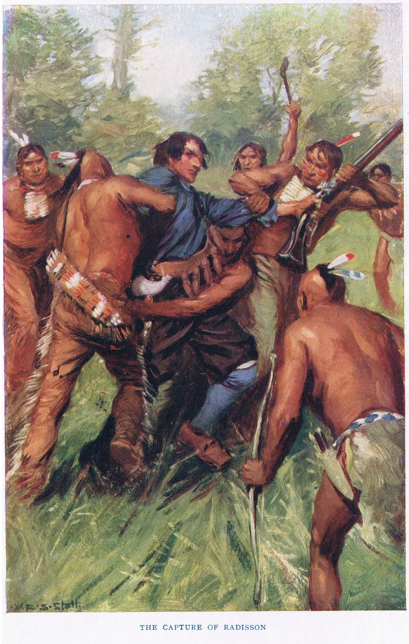 The Capture of Radisson, illustration fra 
