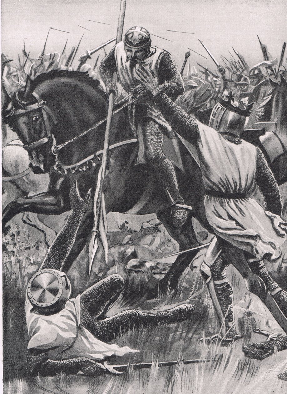 "Hold Fellow, I am Henry of Winchester you King", illustration fra 
