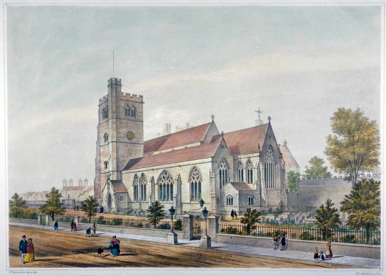 Church of St Mary-at-Lambeth, London, 1851 af WT Ashfield