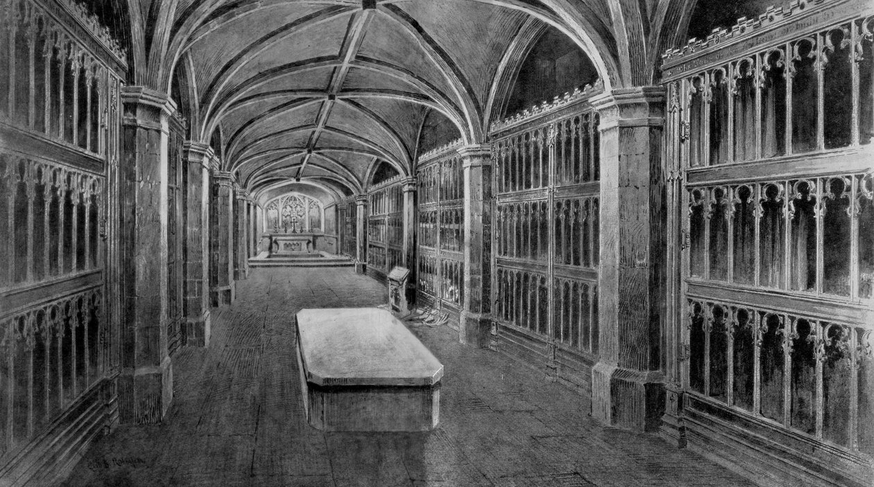 The Royal Burial Place, Windsor, Berkshire, 1910. af W. B. Robinson