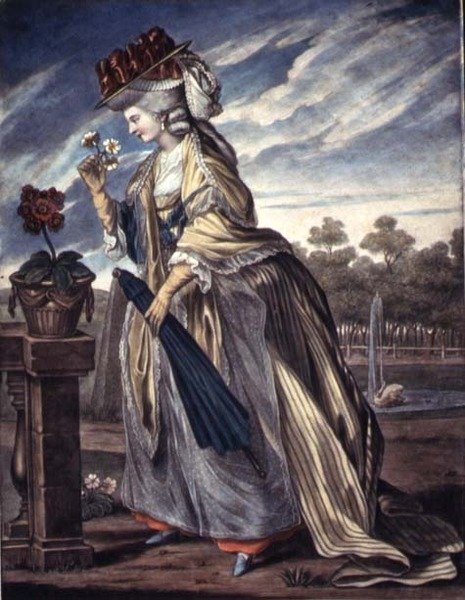 Mode til april, ca. 1790 (akvarel på papir) af W. Belch