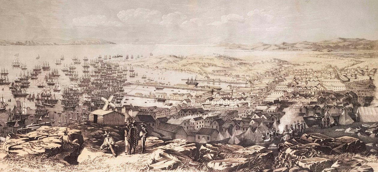 San Francisco vuonna 1851. (tulostus) af W. Boosey