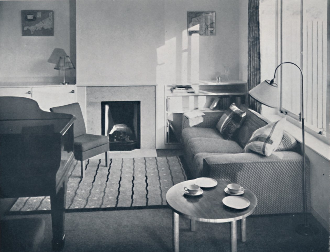 Elsa Booth - Stue som var planlagt til at rumme et flygelforte, 1939 af W. Dennis Moss