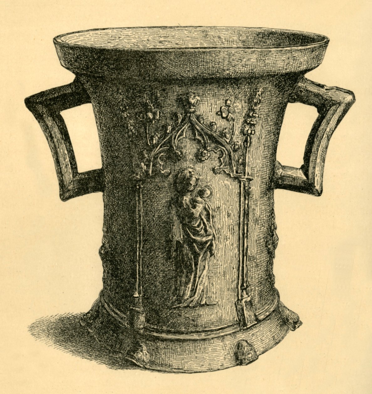 Mørtel, 14. århundrede, 1881. af W. E. Mackaness