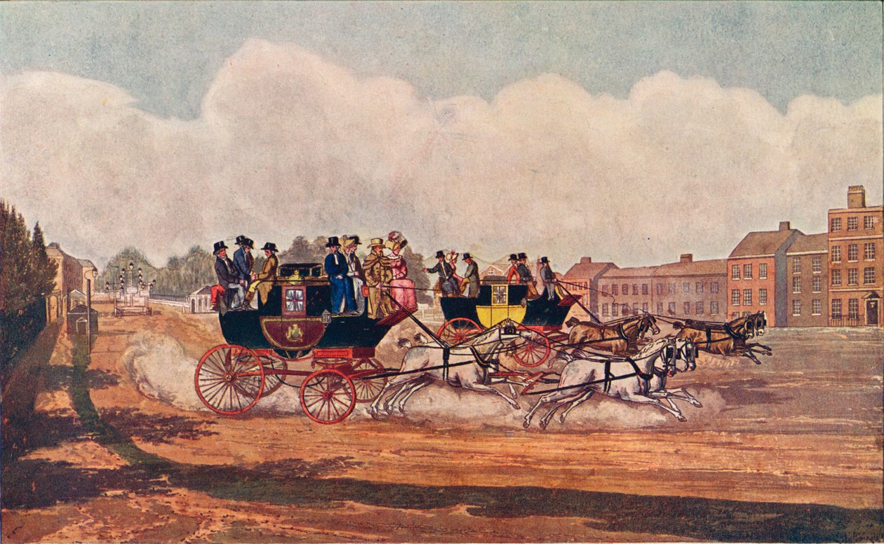 The Oxford and Opposition Coaches, 1906 af W Flavell
