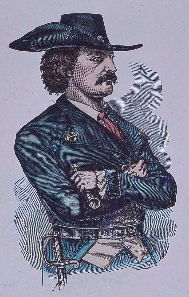 Jean Lafitte (farvet gravering) af John Ward Dunsmore