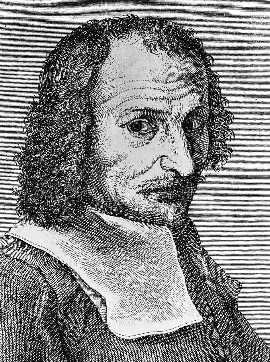 Portræt af Lorenzo Lippi (1606-1665), italiensk maler, digter og forfatter, gravering fra digtet Malmantile racquistato, udgivet af Stamperia Stefano Orlandini af John Ward Dunsmore