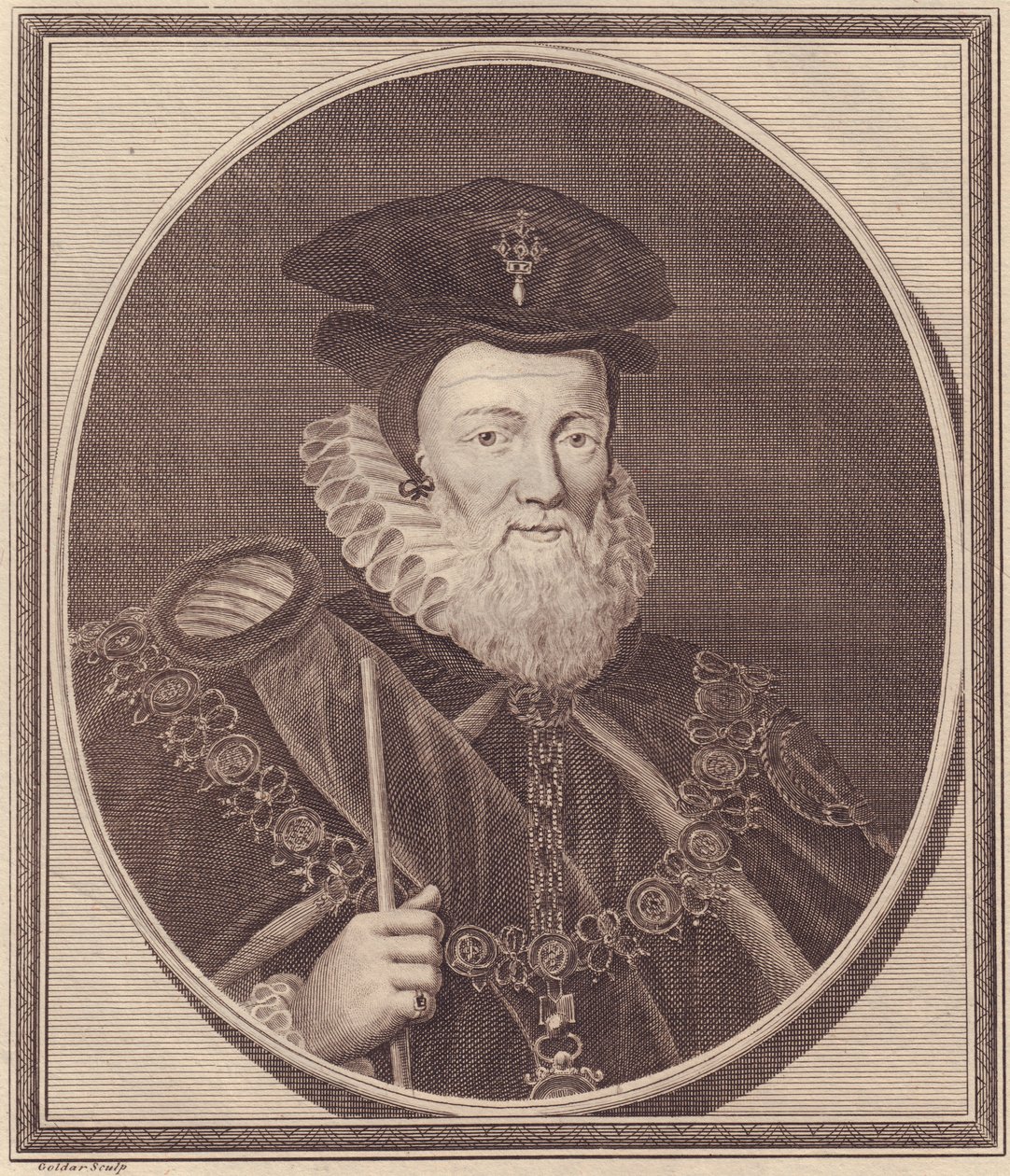 Portræt af William Cecil af John Ward Dunsmore