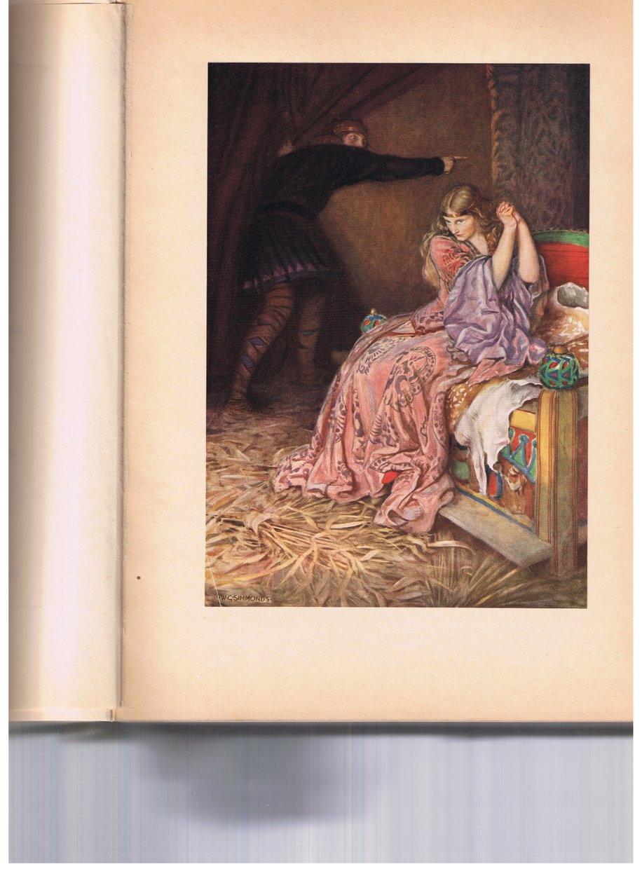 Hamlet beder Ophelia om at gå til et nonnekloster, mens hun foregiver at være gal, fra 