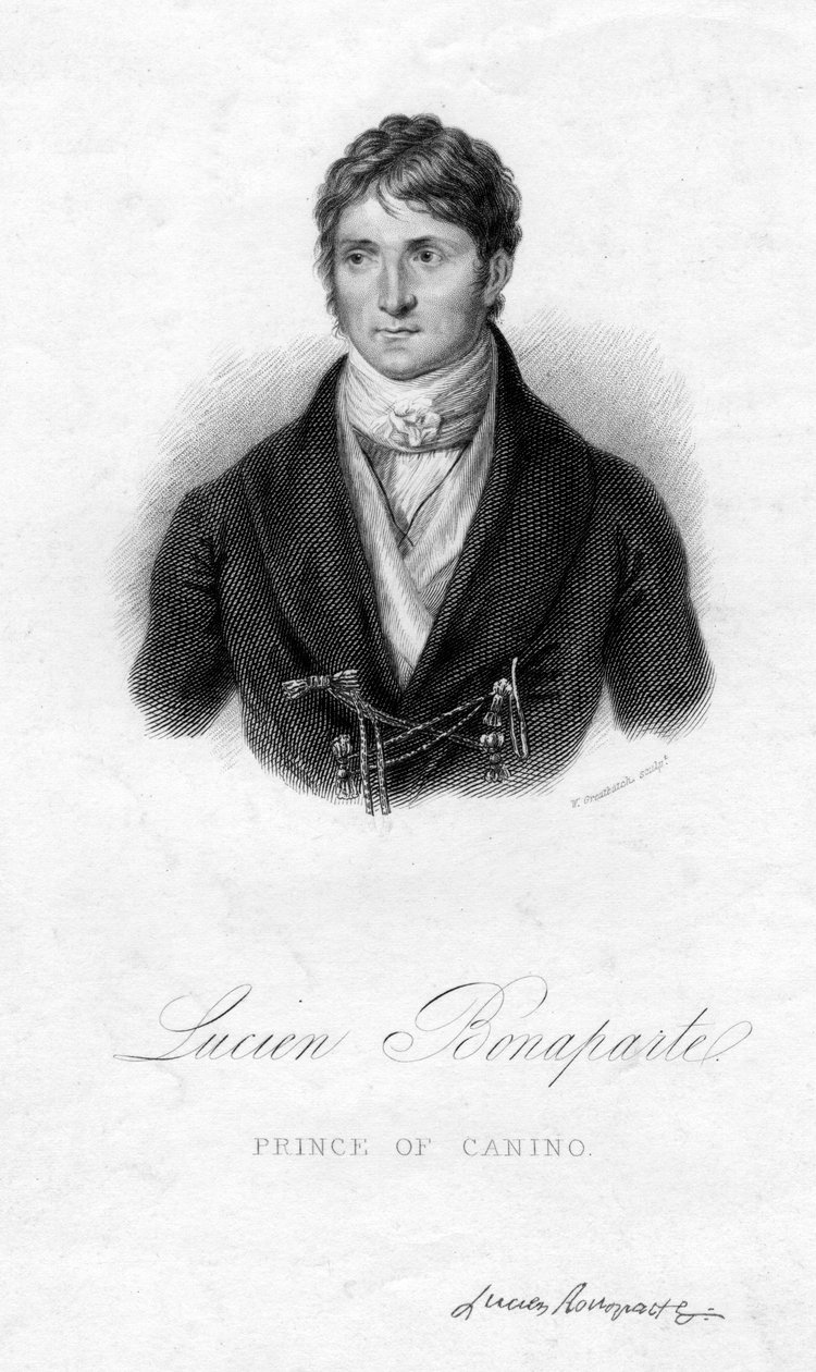 Lucien Bonaparte, Prins af Canino, 1800-tallet. af W. Greatbatch