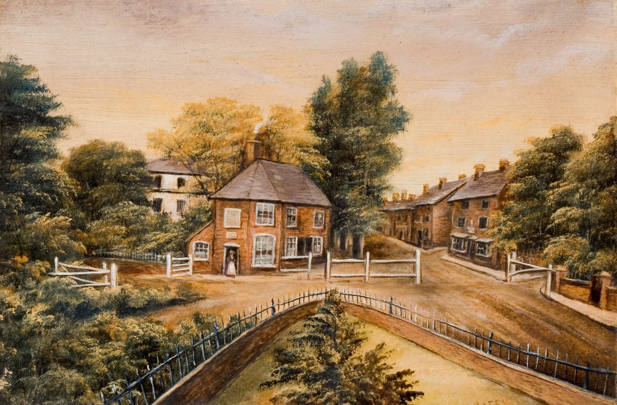 Den gamle betalingsport, Villa Road, Handsworth, 1829-1850. af W. Green