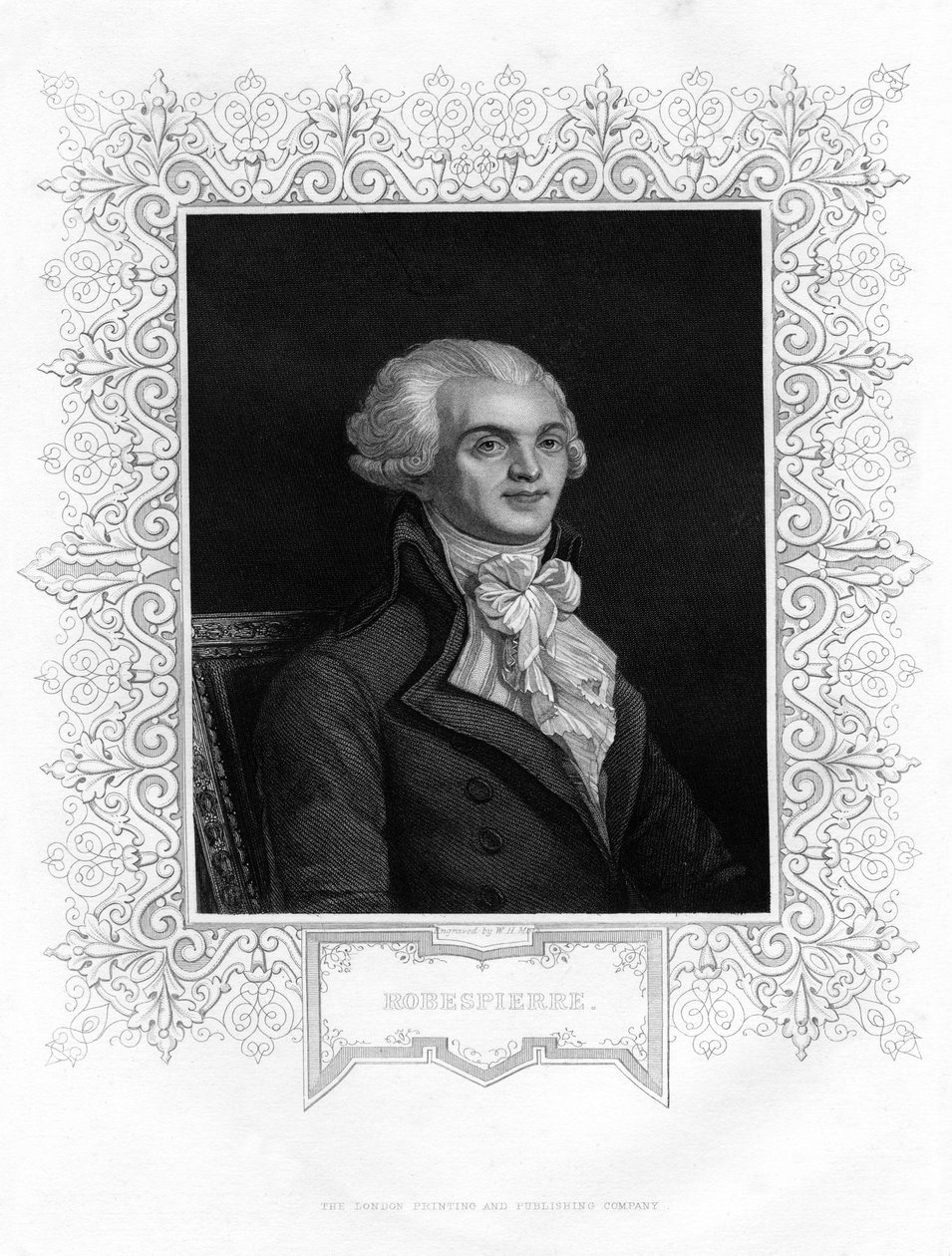 Maximilien Robespierre, en af lederne af den franske revolution, 1800-tallet af W H Moll
