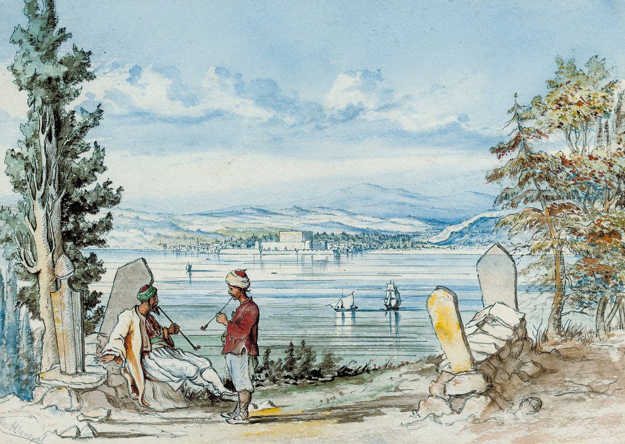 Udsigt i Dardanellerne, 1869 af W. H. Wrench