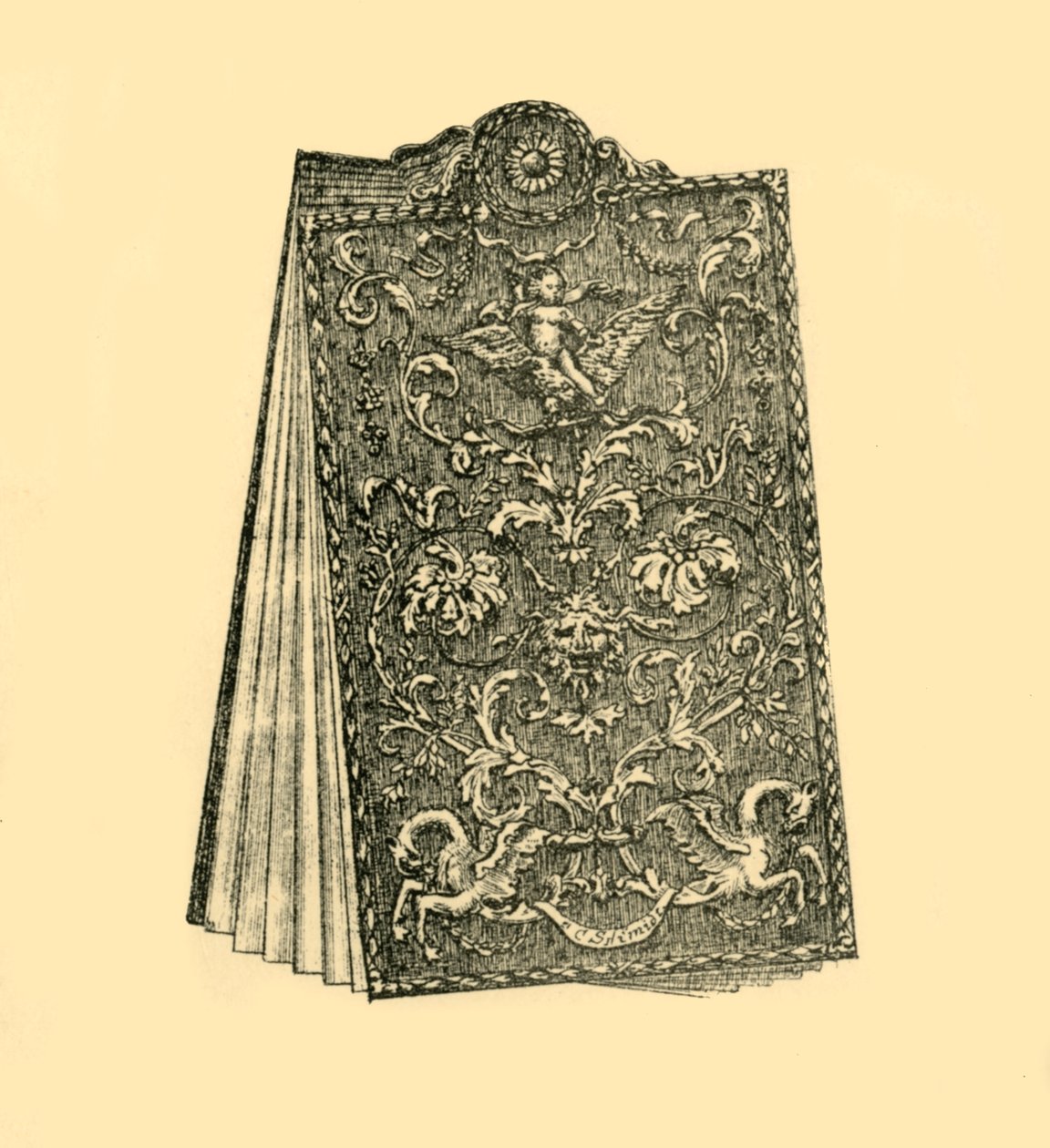 Skrivetavler, 1690-1700, 1881. af W. Harbutt