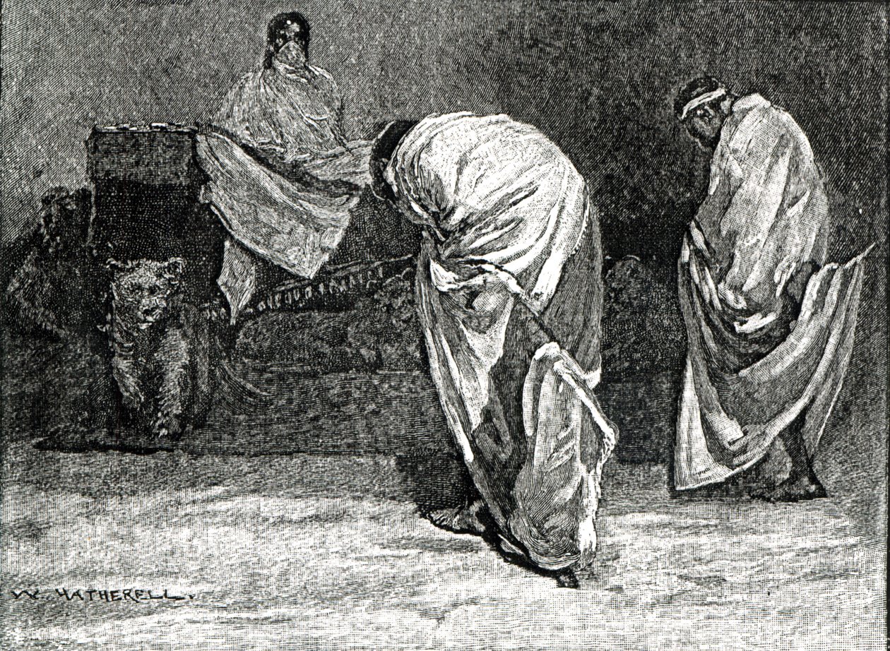 Kejser Theodore giver et publikum fra 