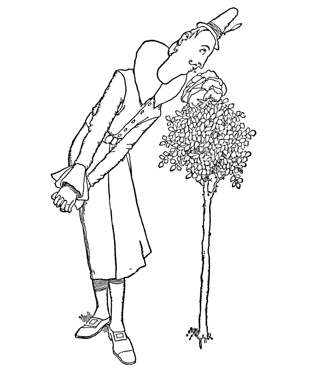 Alle bekymringer og sorger blev glemt af ham, der indåndede dens duft, c1930 af William Heath Robinson