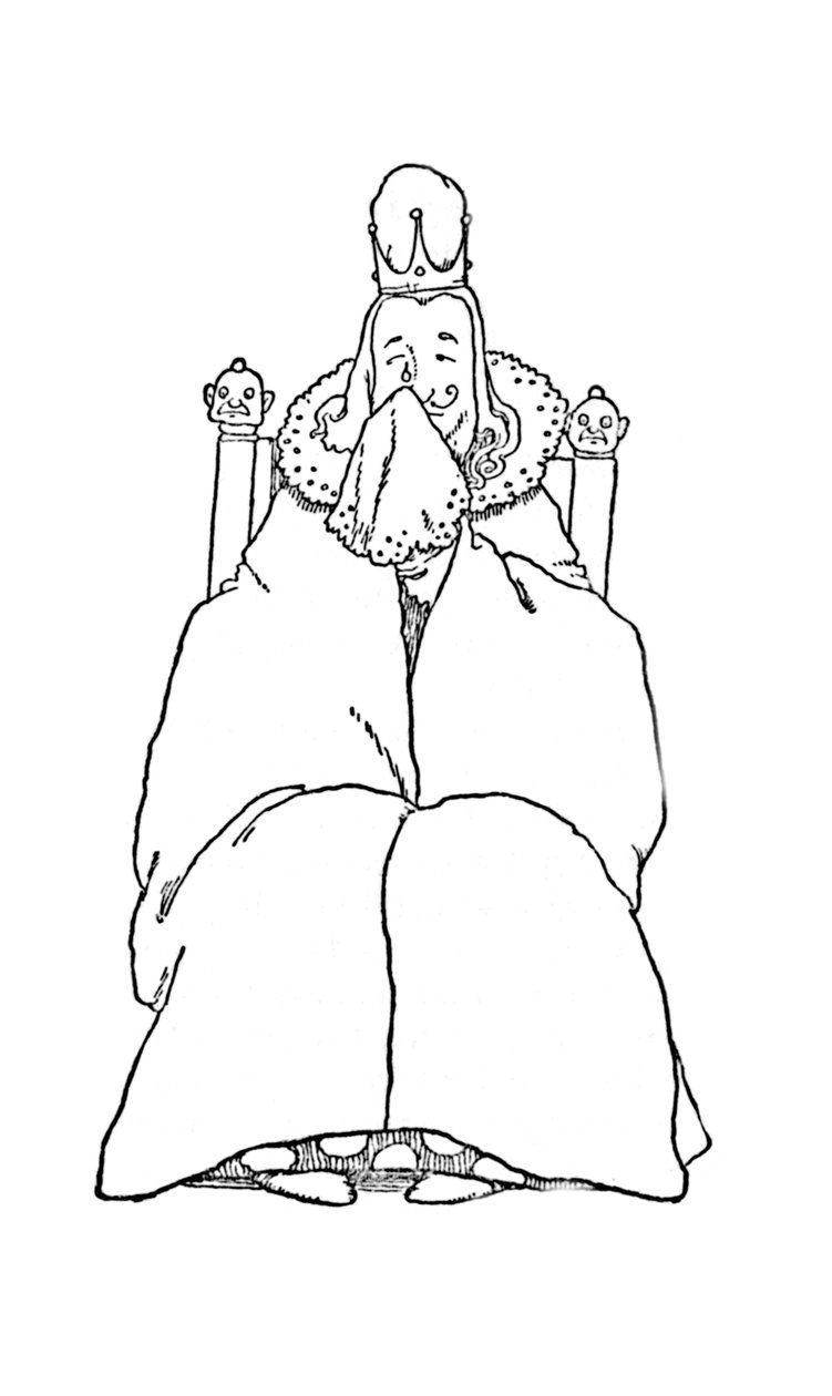 Og han græd som et barn, c1930 af William Heath Robinson