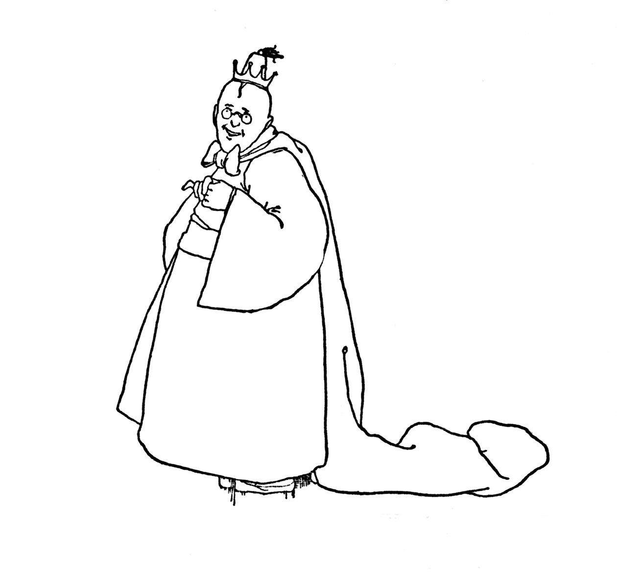 Men lad det få os til at grine, sagde kongen, c1930 af William Heath Robinson
