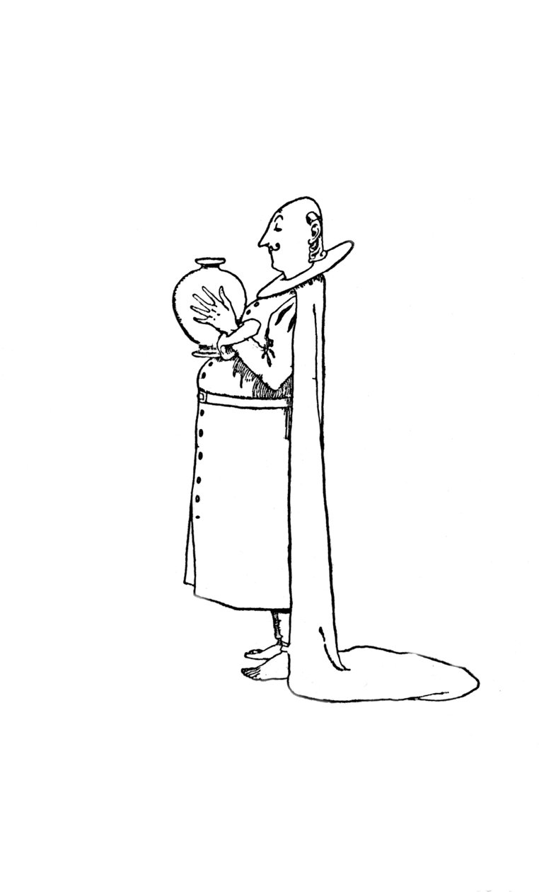 Kabinetsrådsmedlemmer gik barfodet omkring, c1930 af William Heath Robinson