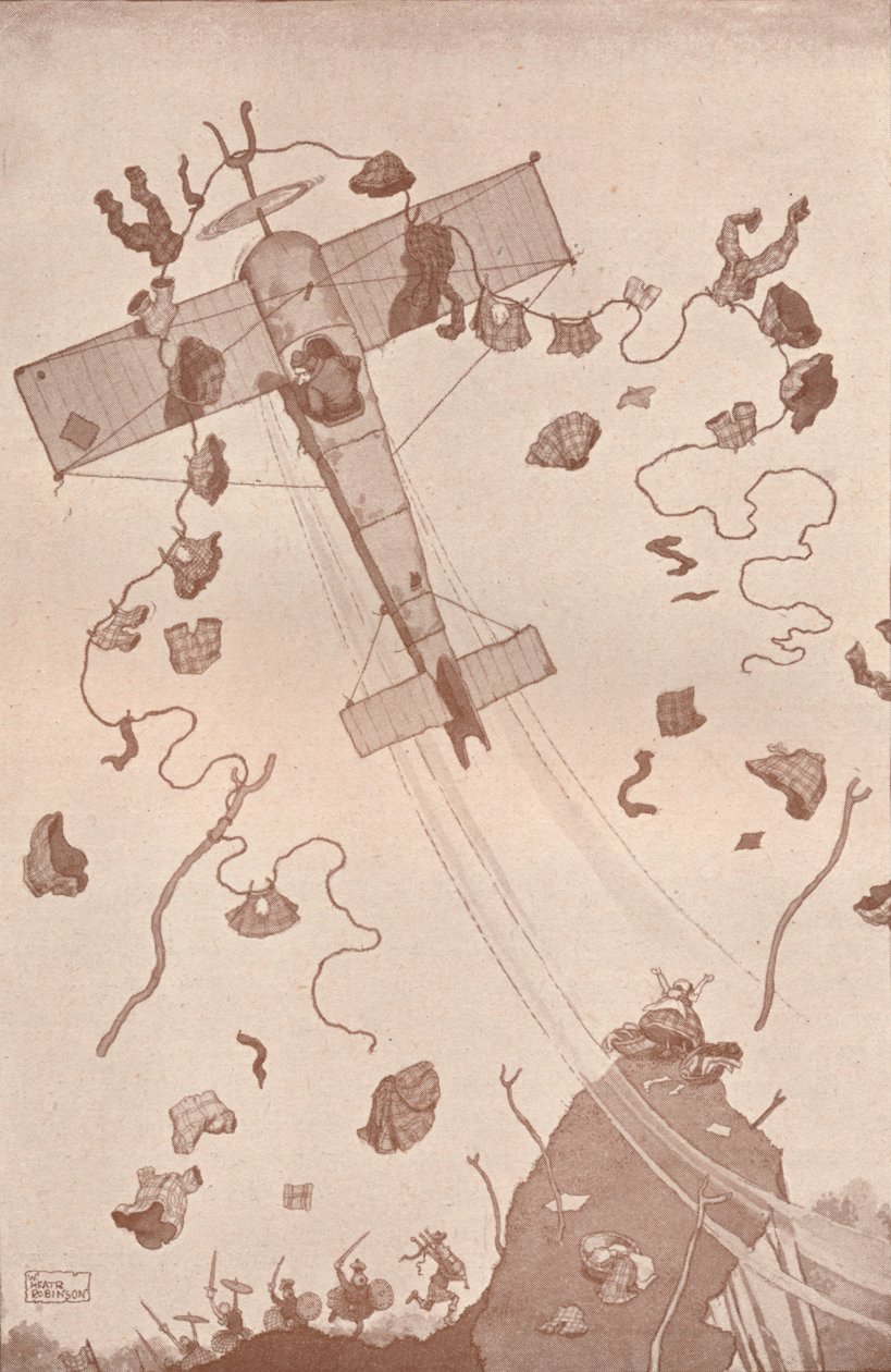 Mere kriminalitet i luften, c1918 1919 af William Heath Robinson