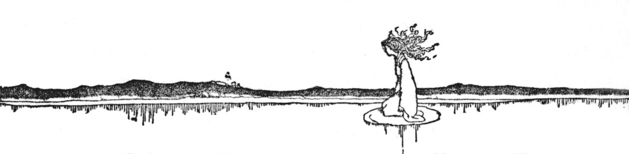 Ikke en båd var at se, c1930 af William Heath Robinson