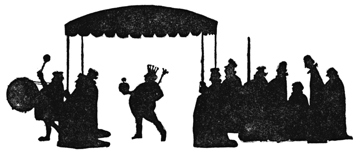 Så nu gik kejseren under sit høje baldakin, c1930 af William Heath Robinson