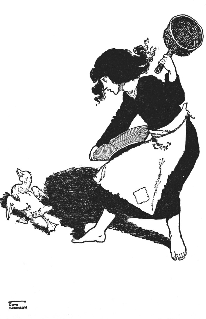 Den stakkels ælling blev foragtet af alle, c1930 af William Heath Robinson