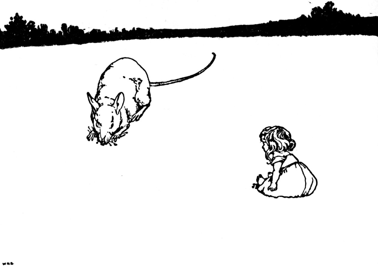 Du stakkels lille ting! Sagde feltmusen, c1930 af William Heath Robinson
