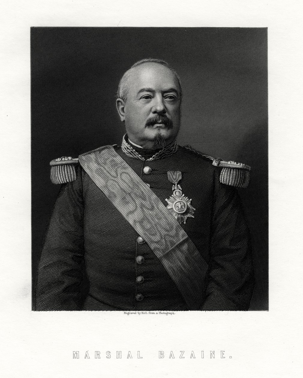 Achille Francois Bazaine, marskal af Frankrig, 1800-tallet. af W. Holl