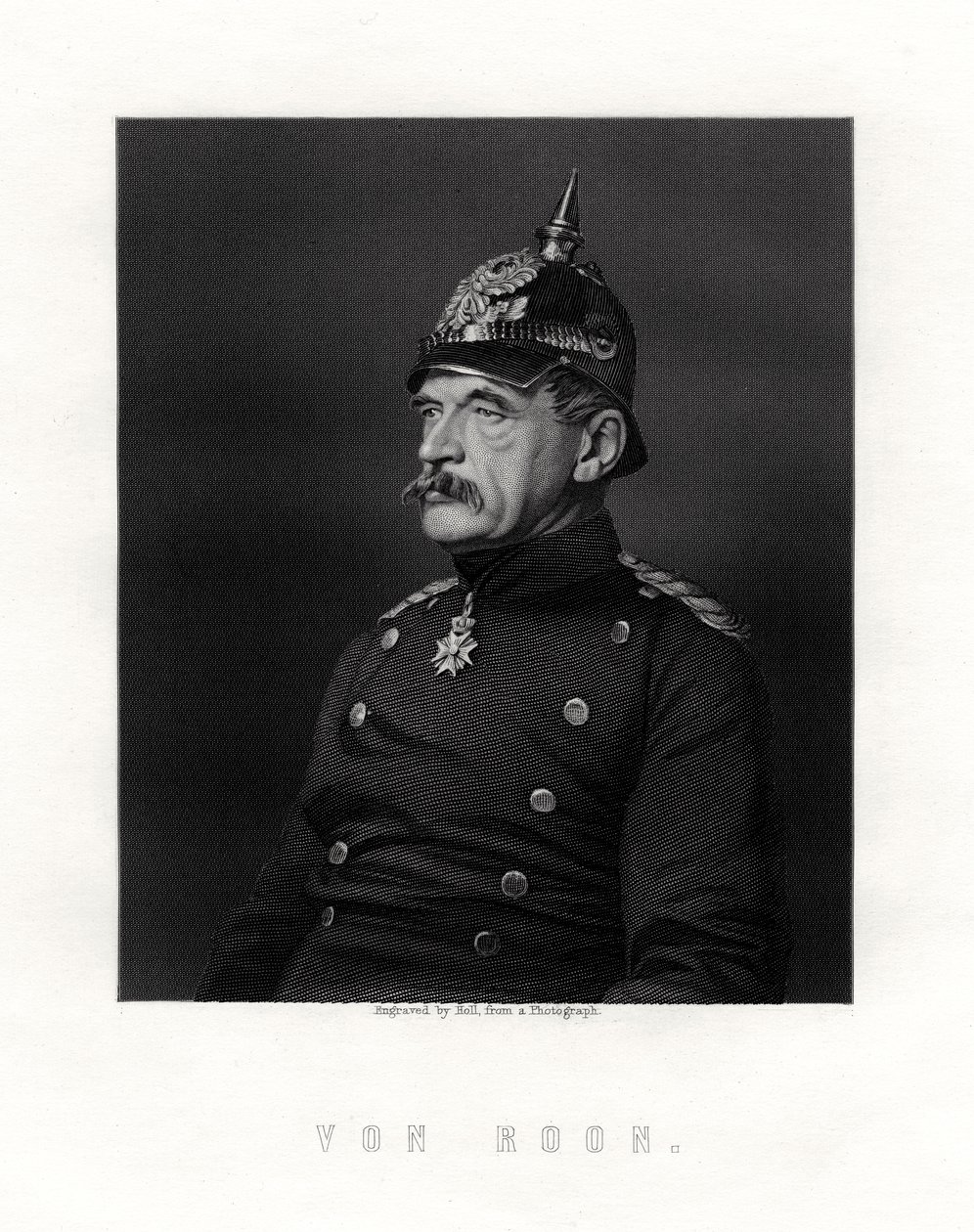Albrecht Theodor Graf Emil von Roon, preussisk soldat og politiker, 1800-tallet. af W. Holl