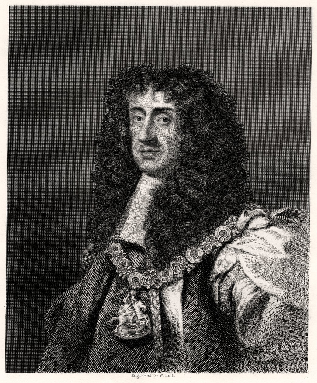 Charles II, konge af Storbritannien og Irland, 1800-tallet. af W. Holl