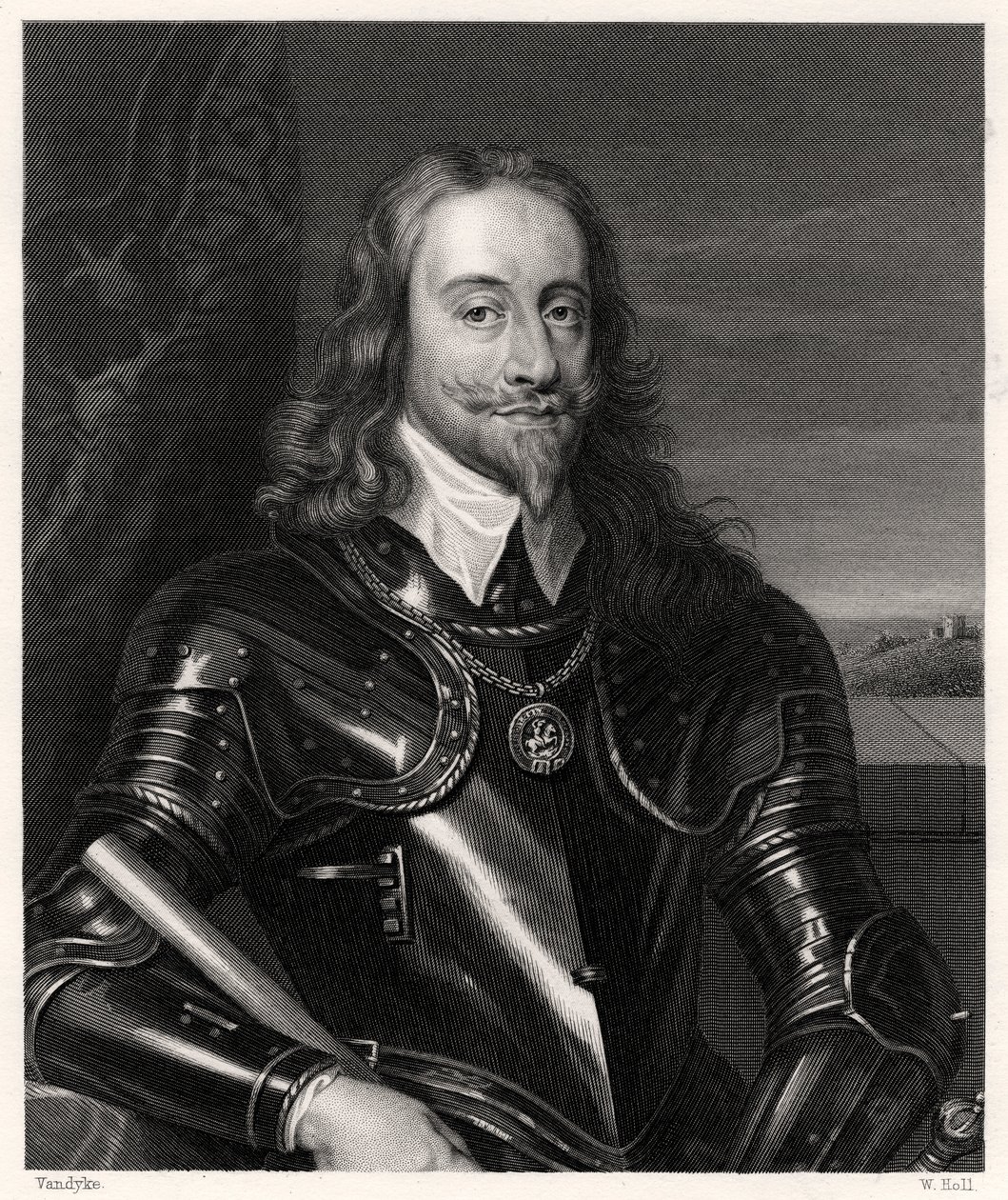 Charles I, konge af Storbritannien og Irland, 1800-tallet. af W. Holl