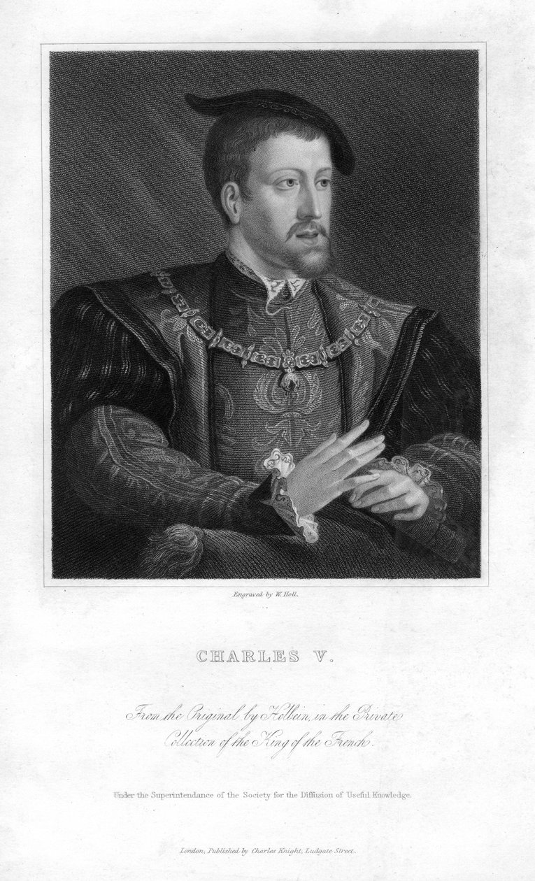 Charles V, hellig romersk kejser, 1800-tallet. af W. Holl