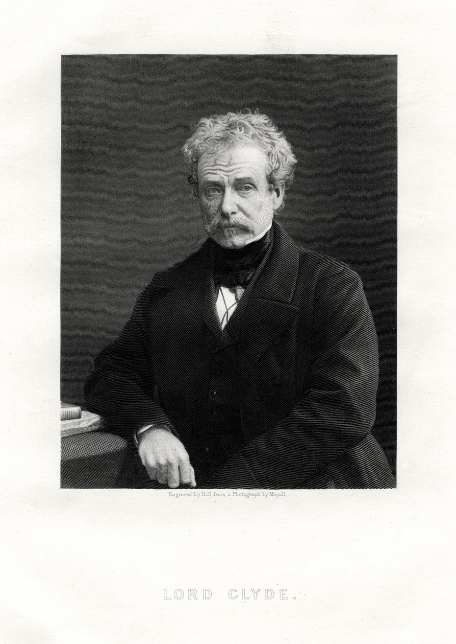 Colin Campbell, 1. Baron Clyde, skotsk soldat, 1800-tallet af W. Holl
