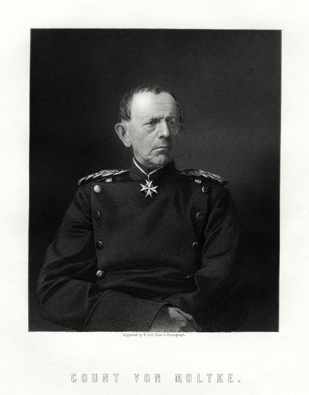 Grev von Moltke, 1800-1891, berømt tysk feltmarskal, 1800-tallet af W. Holl