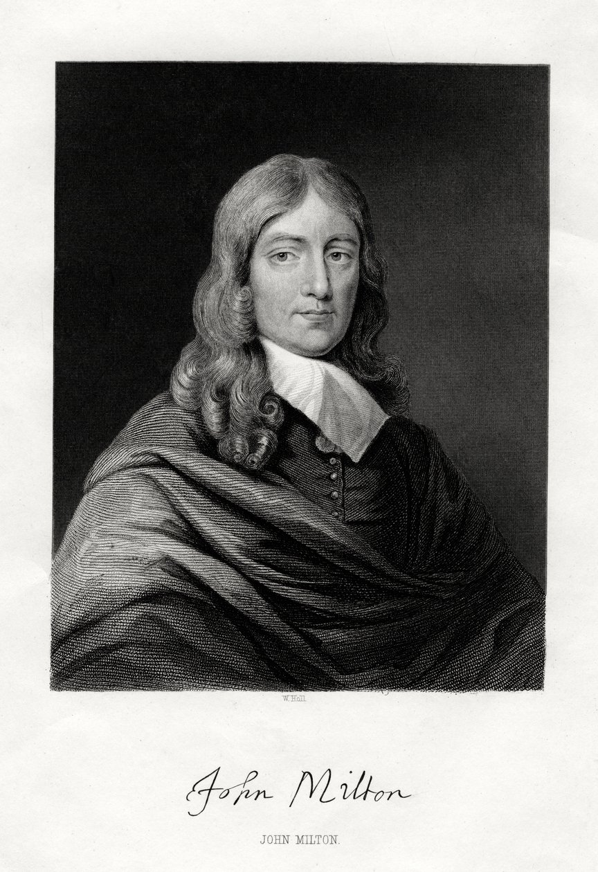 John Milton, engelsk digter, 1800-tallet af W. Holl