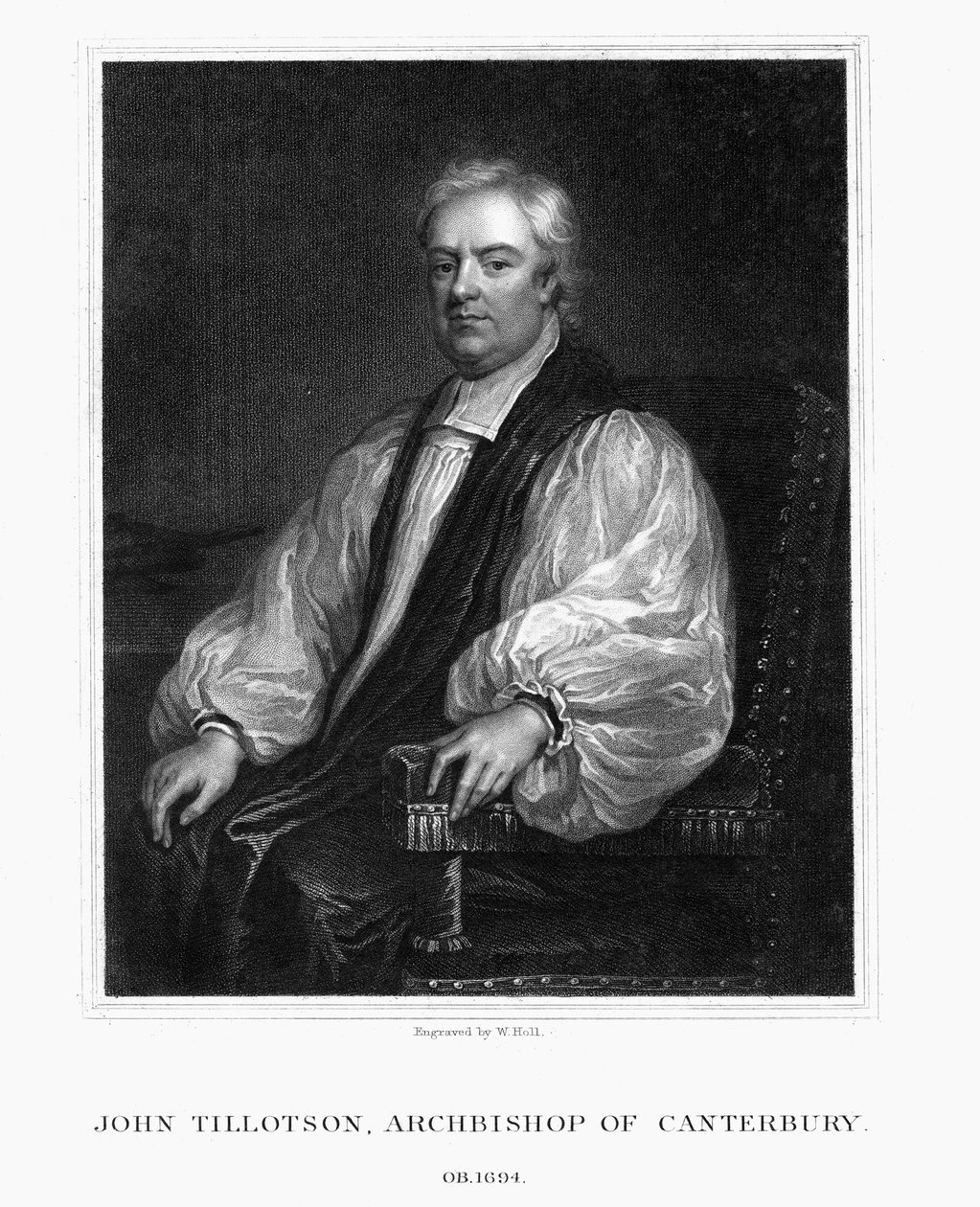John Tillotson, ærkebiskop af Canterbury, 1832. af W. Holl