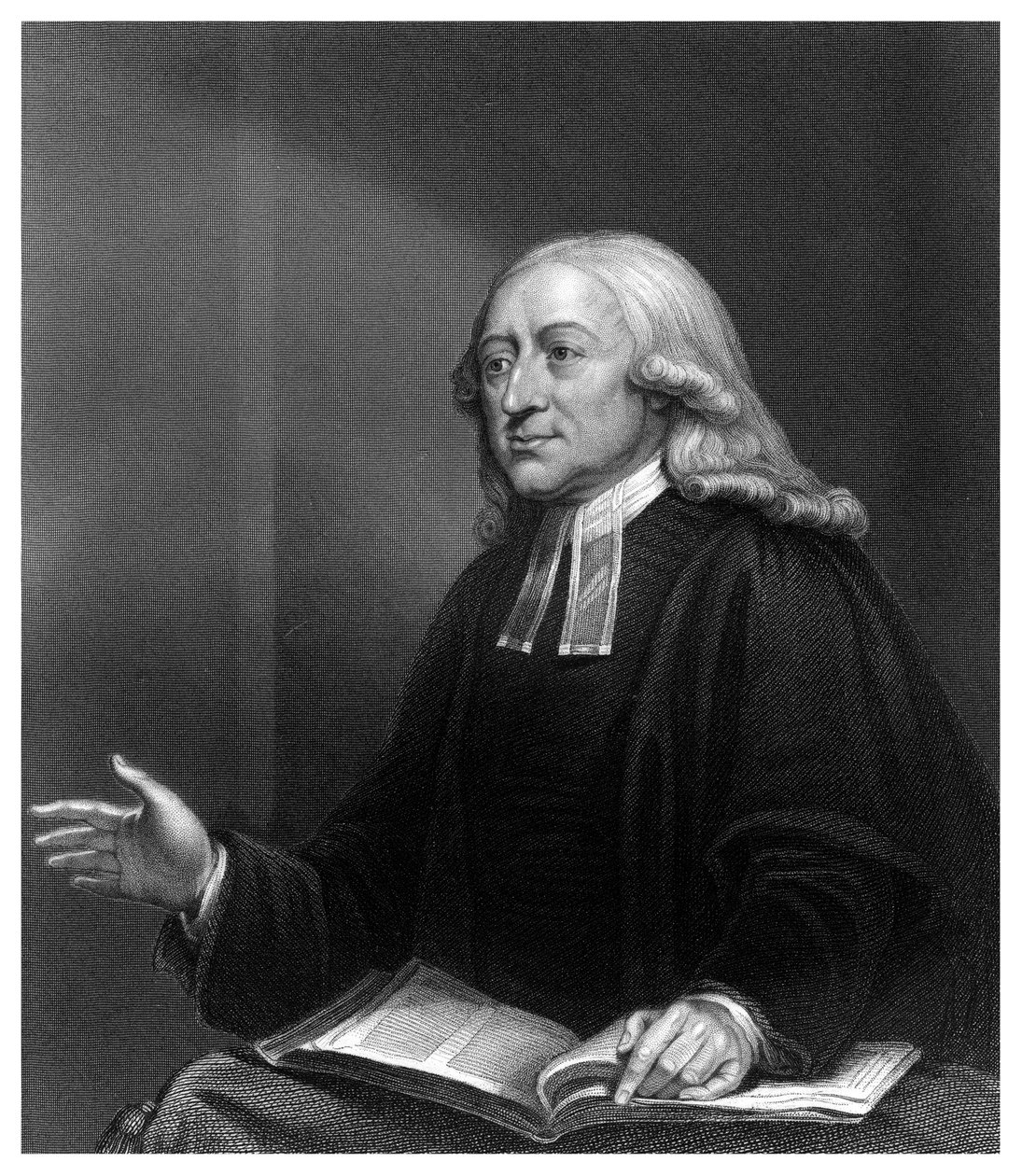 John Wesley, engelsk non-konform prædikant fra det 18. århundrede. af W. Holl