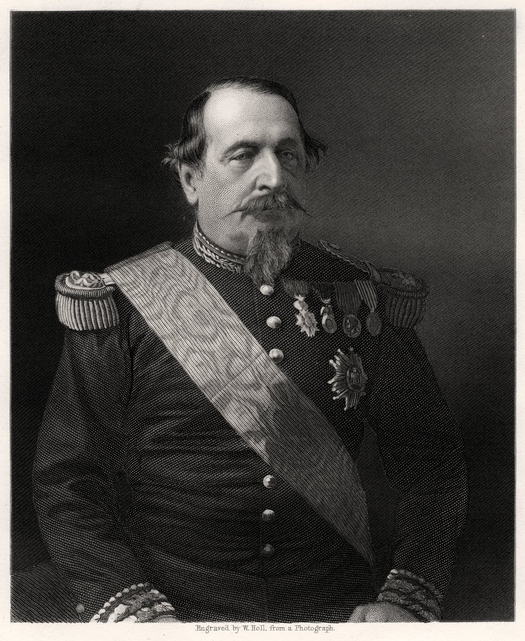 Napoleon III, kejser af Frankrig, 1800-tallet af W. Holl