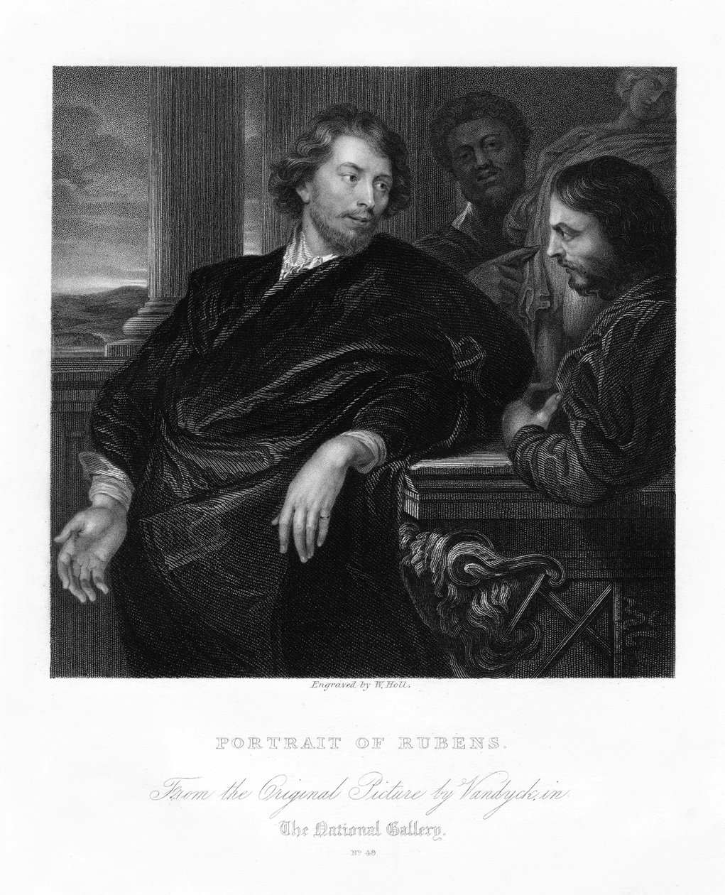Peter Paul Rubens, flamsk kunstner, begyndelsen af det 17. århundrede, det 19. århundrede. af W. Holl